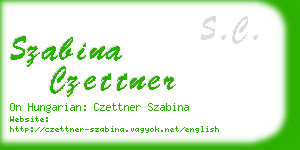 szabina czettner business card